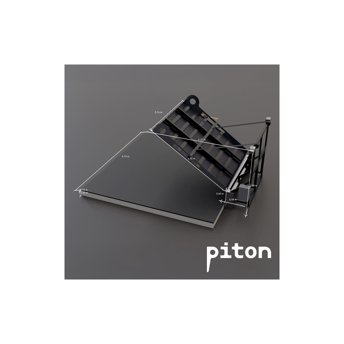 PITON - Mur inclinable 12'x12'
