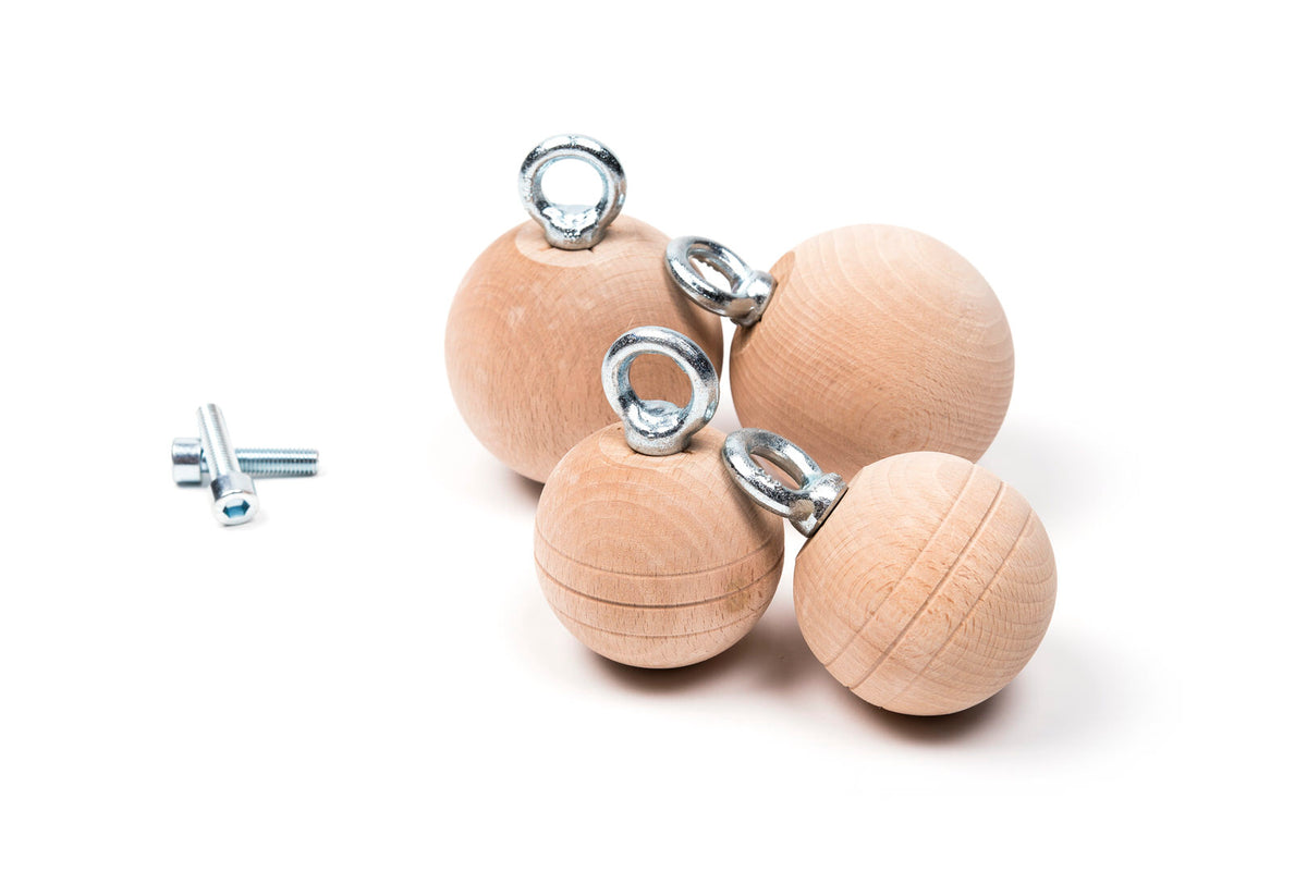Boules d'entraînement bois 10cm