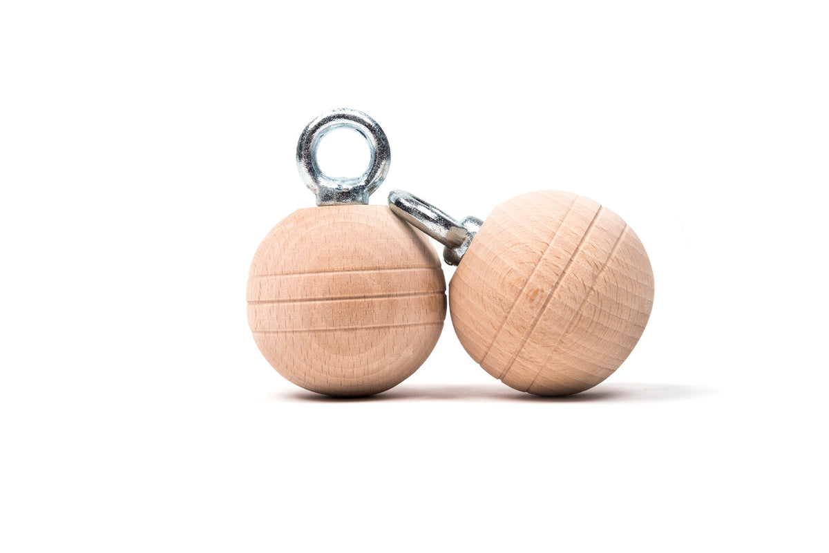 Boules d'entraînement bois 8cm