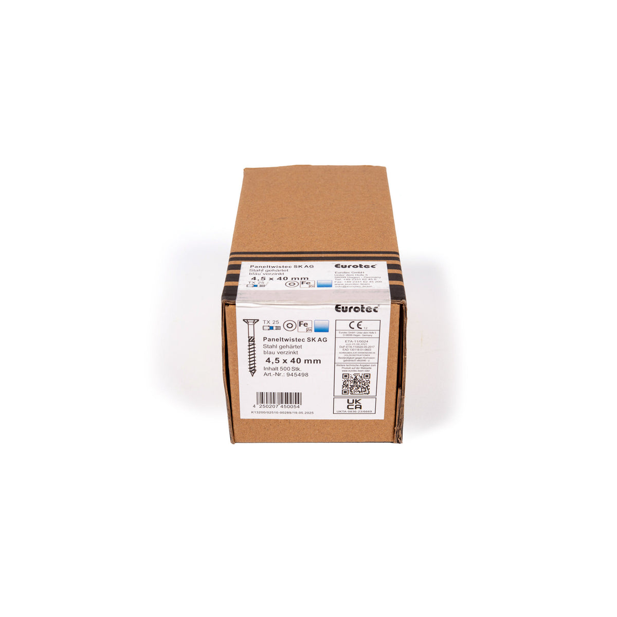 VBA T25 - 4,5 x 40 mm - Filetage partiel - Boîte de 500