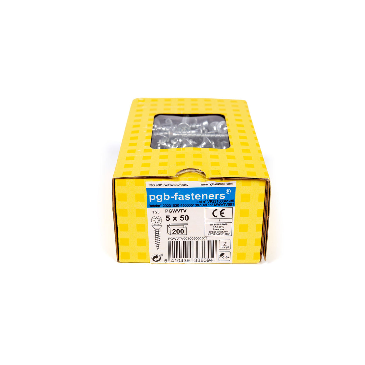 VBA T25 - 5 x 50 mm - Filetage total - Boîte de 200