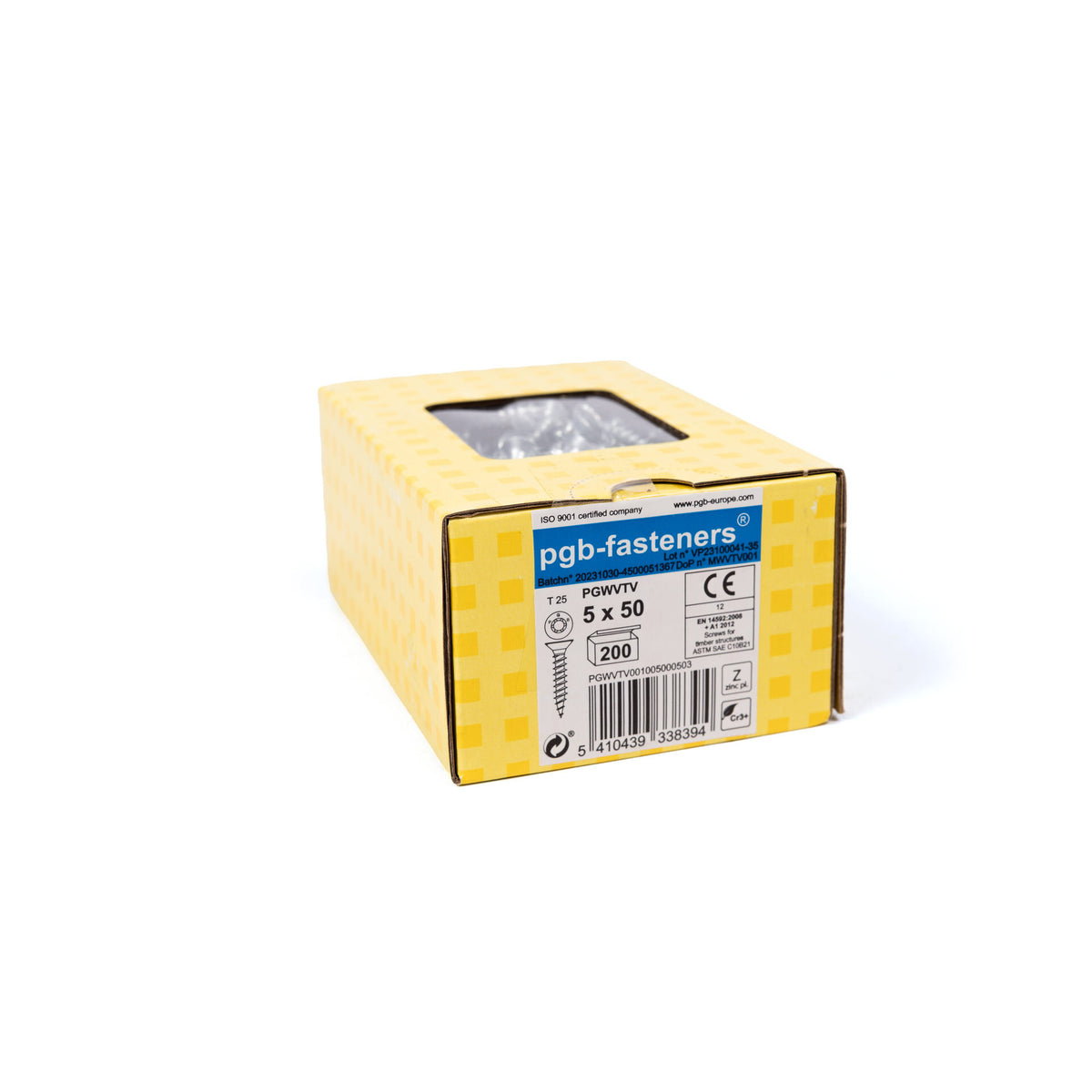 VBA T25 - 5 x 50 mm - Filetage total - Boîte de 200