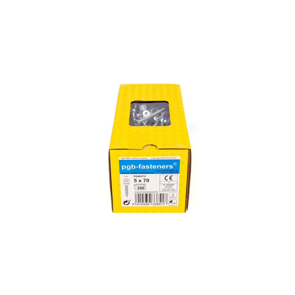 VBA T25 - 5 x 70 mm - Filtage total - Boîte de 200